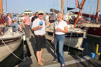 Crabber Rally 2015 - relaxing after the Yarmouth passage to Poole